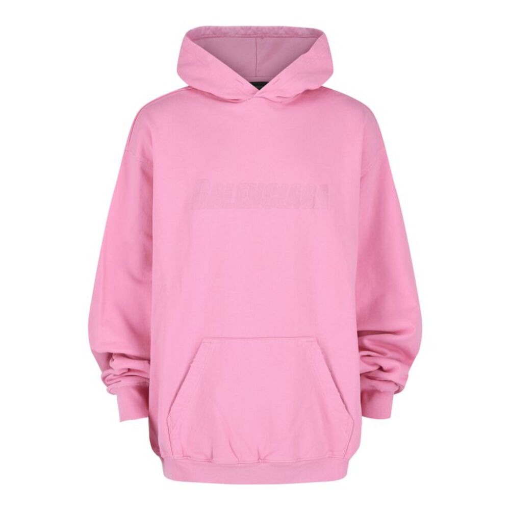 Balenciaga Oversized Destroyed Hoodie Pink Mens